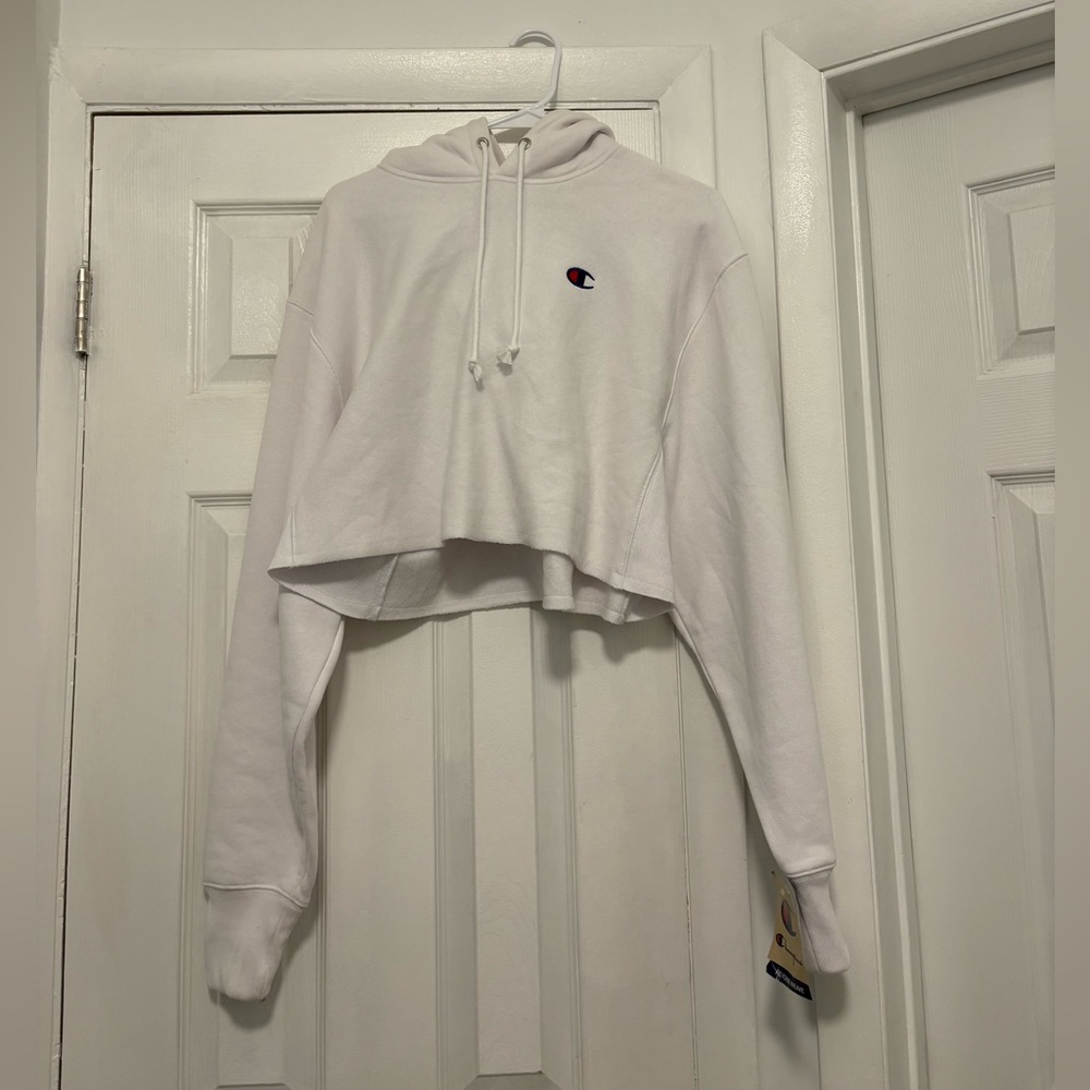 Champion White Reverse Weave Sweatshirt